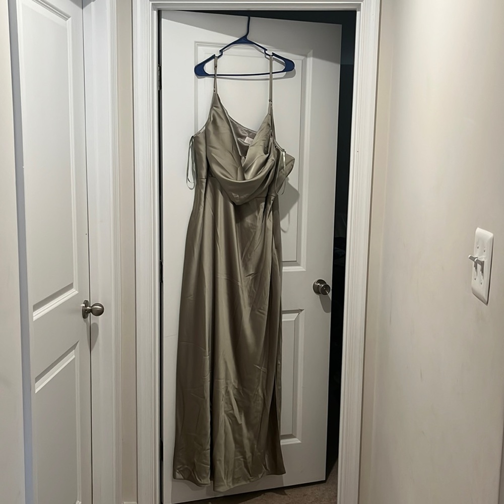 A custom made Satin dress